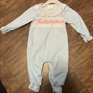 Striped Blue and Pink Kids One Piece